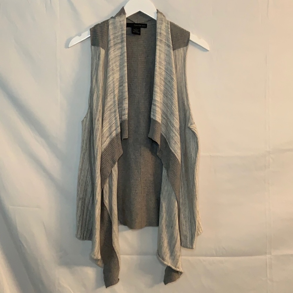 Calvin Klein Drape sleeveless Cardigan. Never worn